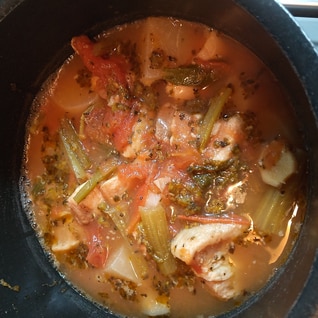 豚肉と蕪のトマトスープ